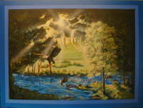 #1142 Eagles & Foundations 40"x30" # Prints $325.00