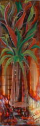 #2037 tropical vase 12x36