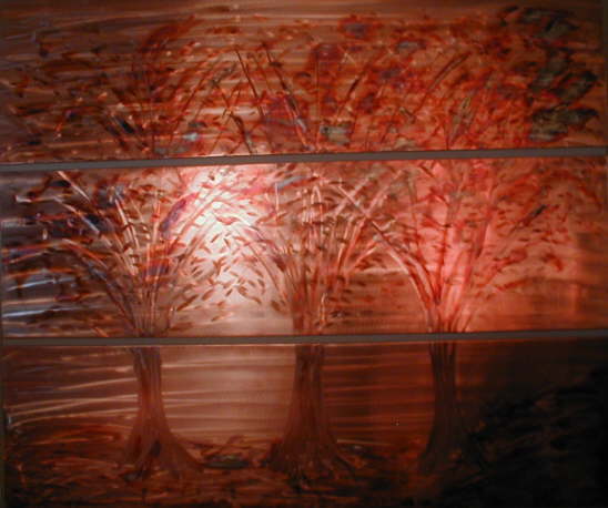 #2041 3 panel Tree 5'x 6'