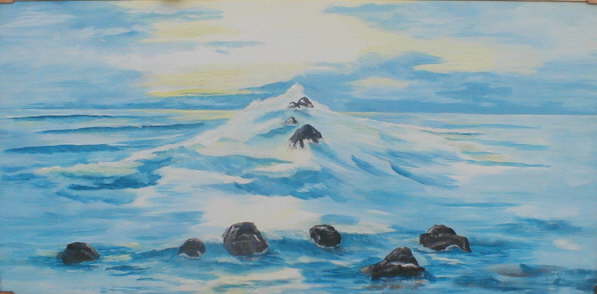 # 1040 The Wave 96x36 (SOLD)