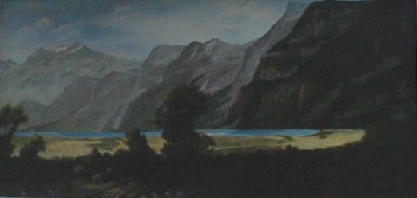 # 1042 Face in the Mountain  96x36 $450.00 +S&H