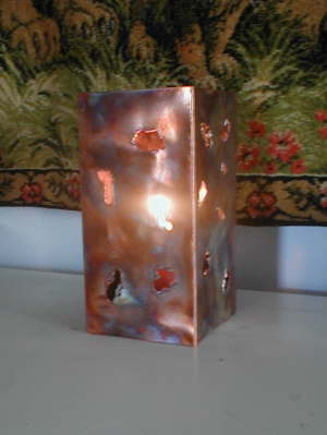 # 3000  copper candle sleeve 4x4x8