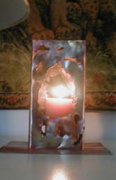 # 3002 II 4x4x8 candle sleeve with holes